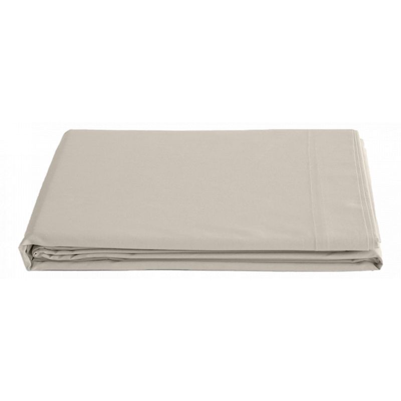 Drap Plat Percale Pur Coton Peigné Longues Fibres 80 Fils/Cm² Vent Du Sud