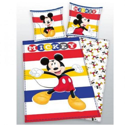 Parure De Couette 140 X 200 "Mickey Mouse 3" Microfibre / 100% Polyester