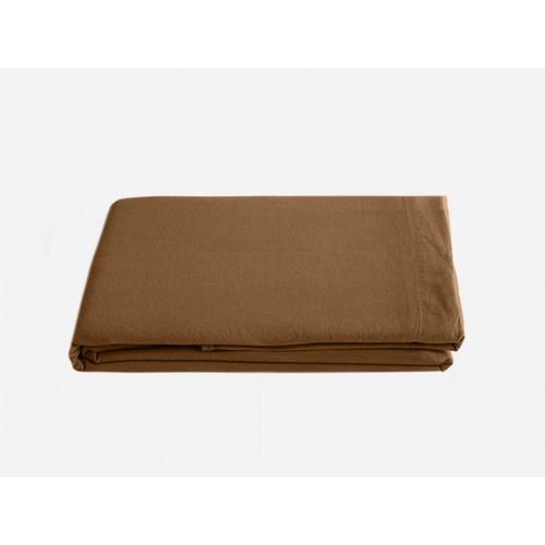 Drap Plat Palace Pur Coton Teint Lavé, 63 Fils/Cm² Vent Du Sud