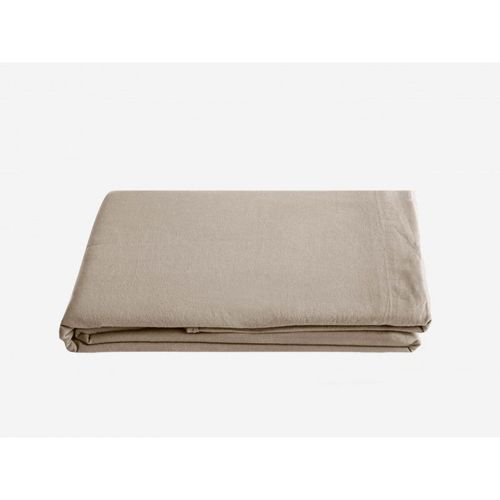 Drap Plat Palace Pur Coton Teint Lavé, 63 Fils/Cm² Vent Du Sud
