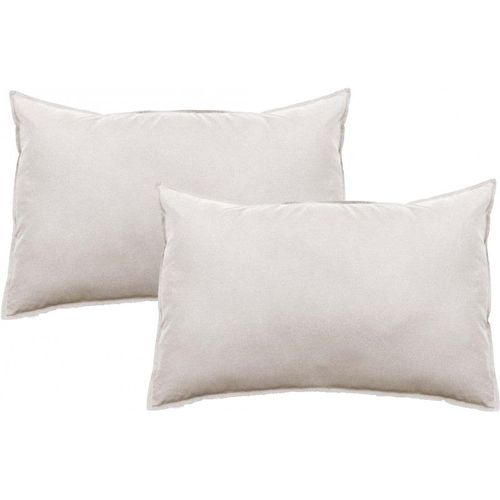 Lot De 2 Taies DOreiller Palace Pur Coton Teint Lavé 63 Fils/Cm² Vent Du Sud