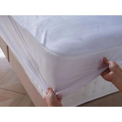 Protège Matelas Éponge Imperméable Anti-Acariens 180 X 200 + 30 Cm