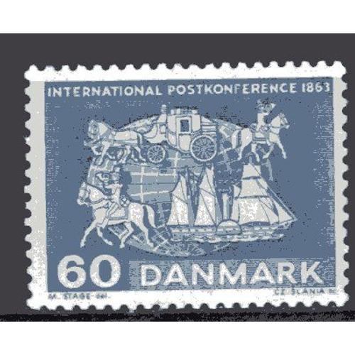 Danemark 1963 Centenaire De La 1 Ere Conference Postale A Paris Neuf**