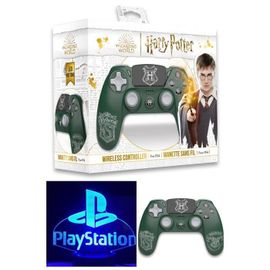 Manette Ps4 Bluetooth Harry Potter Serpentard Verte Lumineuse 3.5 Jack