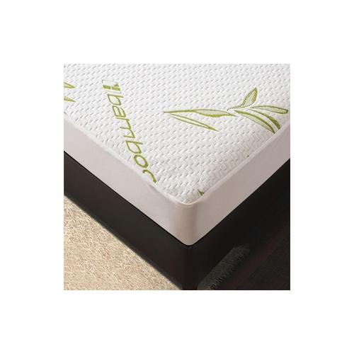 Protège Matelas "Bambou" Imperméable 80 X 200 Cm Bonnet 35 Cm Pour Lits Jumeaux