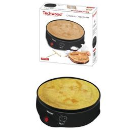 Techwood - Crêpière INOX pour Mini crêpes + Pancakes anti-adhésif 6 crêpes  1500W Noire - Raclette, crêpière - Rue du Commerce