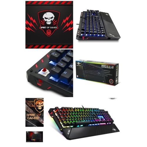 CLAVIER GAMER MECANIQUE LED RGB XPERT-K700-ANTI-GHOSTING-N- 6 KEY ROLLOVER