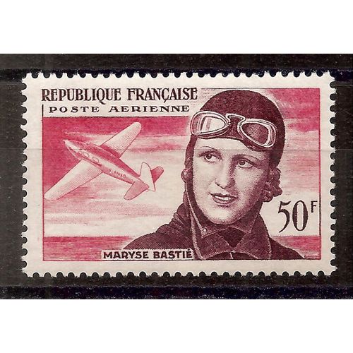 Pa 34 (1955) Poste Aérienne Maryse Bastié N* (Cote 5e) (9240)