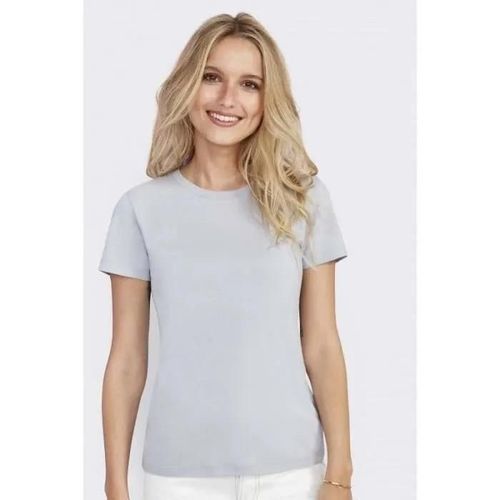 Tee-Shirt Femme Col Rond Regent Women - Sol's - Manches Courtes - Kaki - Blanc