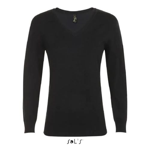 Pull Glory Femme Noir - Sol's - Xs - Col Roulé - Coupe Cintrée - Emmanchures À Diminutions