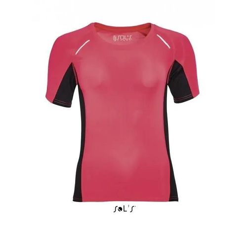 T-Shirt Running Manches Courtes - Femme - Rouge - Multisport