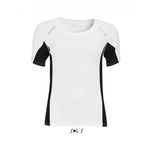 T-Shirt Running Manches Courtes - Femme - 01415 - Blanc