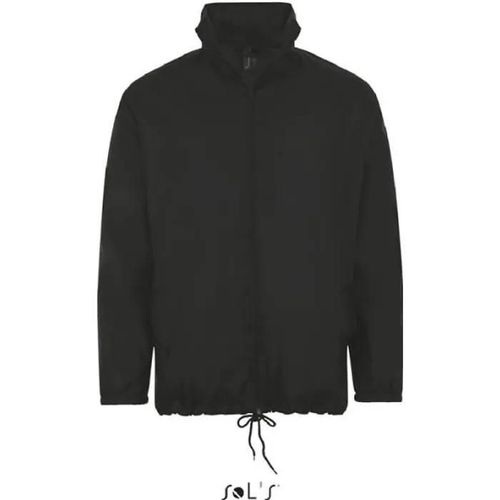 Coupe-Vent Homme - Sol's - Shift Noir - Ouverture Zippée - Capuche Intérieure - 2 Poches Zippées