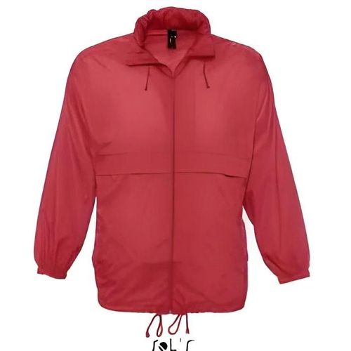 Veste Coupe-Vent Imperméable - Sol's - 32000 - Rouge - Unisexe - Nylon 210t