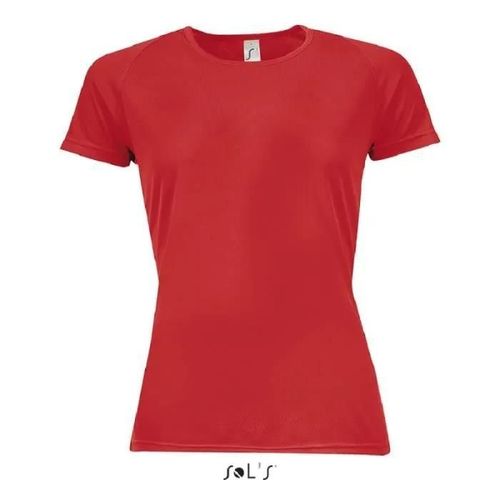 T-Shirt Running Femme Rouge - Sol's - Sporty - Respirant - Dry Fit - Taille 2xl
