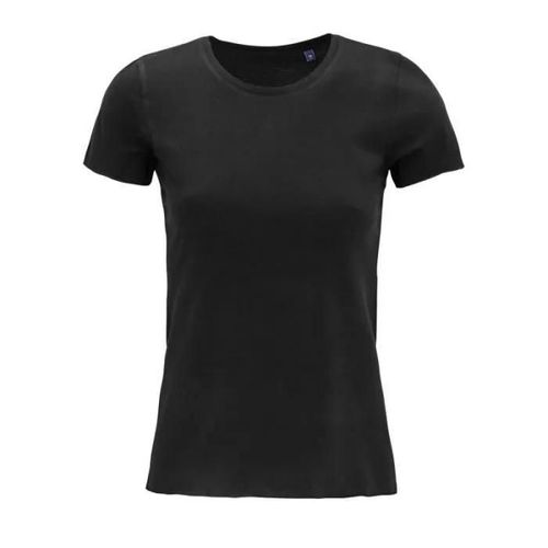 Tee-Shirt Femme En Coton Biologique - Neoblu - Leonard Women - Manches Courtes - Noir