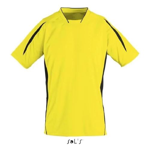 T-Shirt Homme Sol's Maracana 2 Ssl Citron/Noir - 2xl - Football - Running