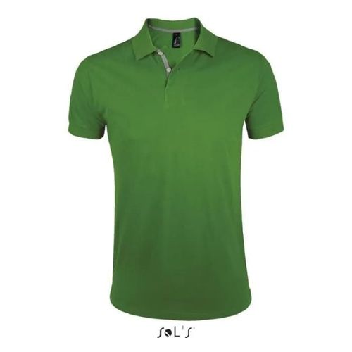 Polo Homme Vert Bourgeon - Portland - Manches Courtes - 100% Coton Ringspun