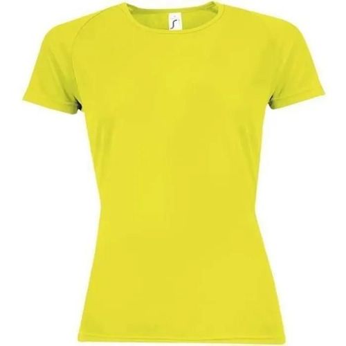 T-Shirt Femme Sol's Sporty - Sol's - Jaune Fluo - Jaune - Adulte - Femme