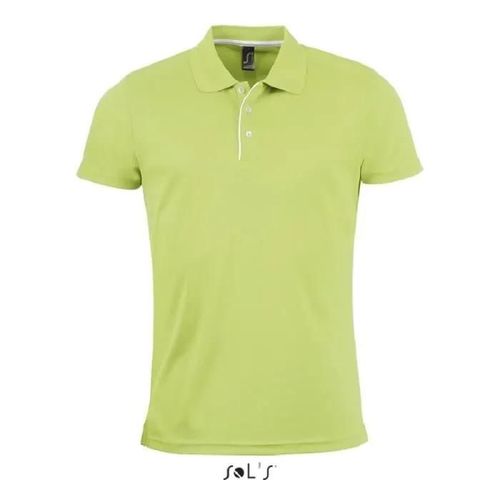 Polo De Running Homme Performer Vert Pomme - 3xl - Adapté À La Sublimation