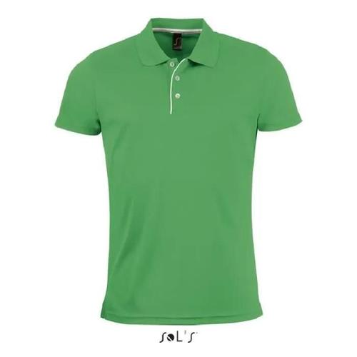 Polo Performer Homme - Vert Prairie - Adapté À La Sublimation