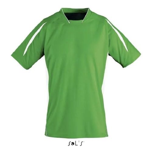 T-Shirt Homme Sol's Maracana 2 Ssl Vert - Running/Football - Manches Raglan Et Empiècements En Mesh