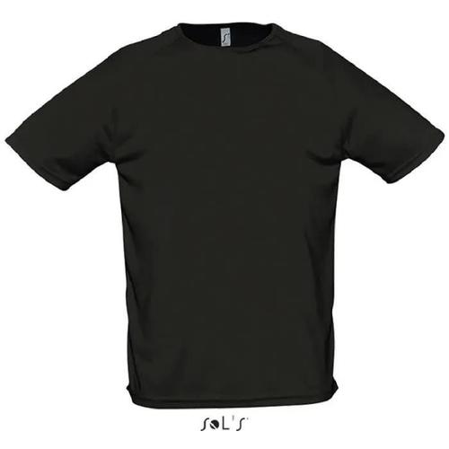 T-Shirt Homme Running - Sol's - Sporty Noir - Respirant - Taille 3xl