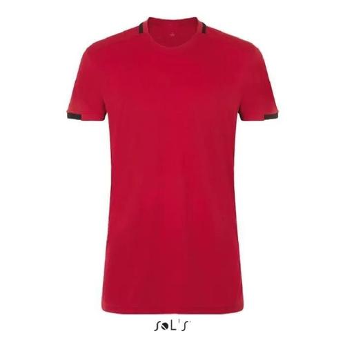 T-Shirt De Running Homme Sol's Classico Rouge/Noir - 2xl - 100% Polyester