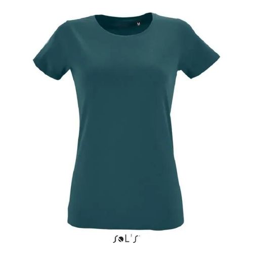 Teeshirt Regent Fit Femme Bleu Canard - 2xl
