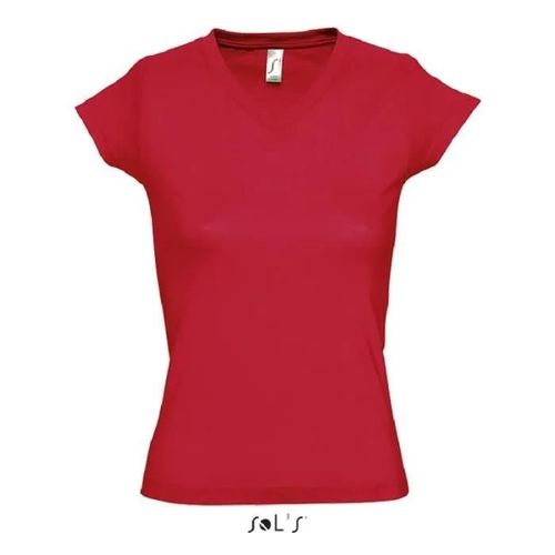 Teeshirt Moon Femme Rouge - L
