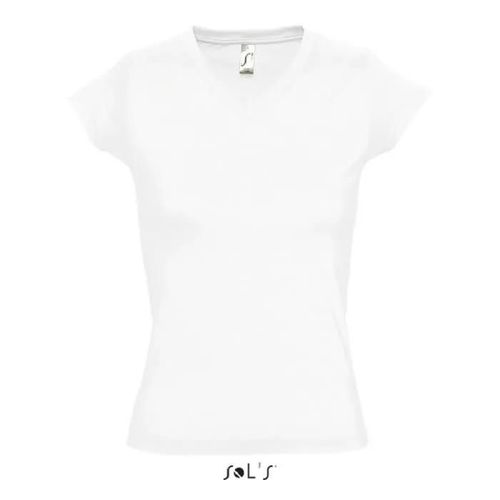 Teeshirt Moon Femme Blanc - L