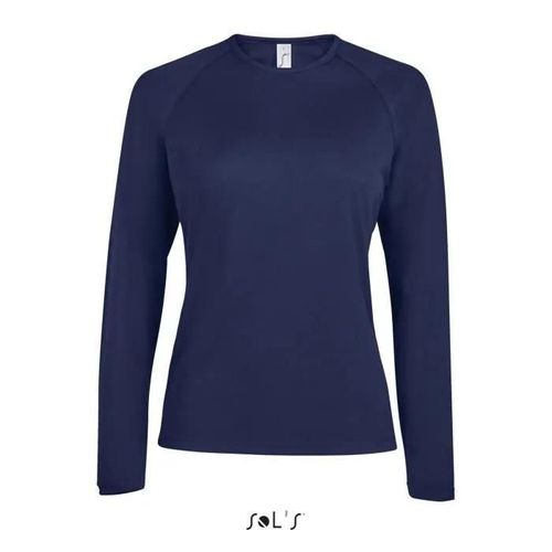 T-Shirt Femme Sol's Sporty Lsl - Bleu - French Marine - Adulte