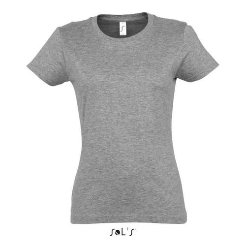 T-Shirt Femme Sol's Imperial - Gris Chiné - M
