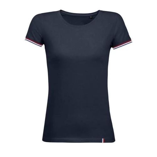 T-Shirt Femme Sol's Rainbow - French Marine/Bleu Royal