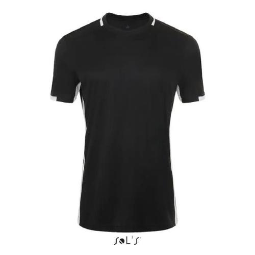 T-Shirt Sol's Classico Noir/Blanc - Homme - Football/Running - 2xl - 100% Polyester