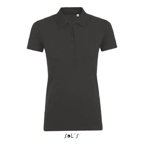 Polo Phoenix Femme Anthracite Chine - L - Manches Courtes - Gris