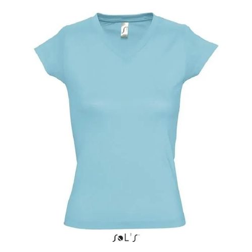 Teeshirt Moon Femme Bleu Atoll - L
