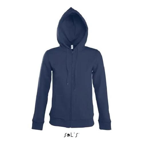 Veste Femme - Sol's - Seven - Molleton 280 - Capuche Doublée - 2 Poches Kangourou - Xl
