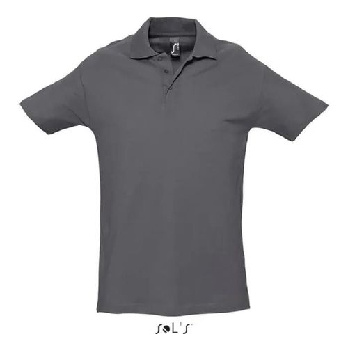 Polo Homme Gris Souris - Spring Ii - Manches Courtes - Maille Piquée 210