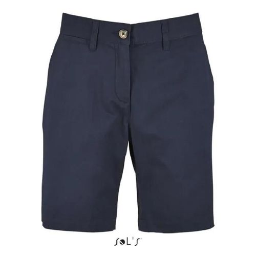 Pantalon - Short - Jasper Femme - 100% Coton - Bleu - Taille Xxs