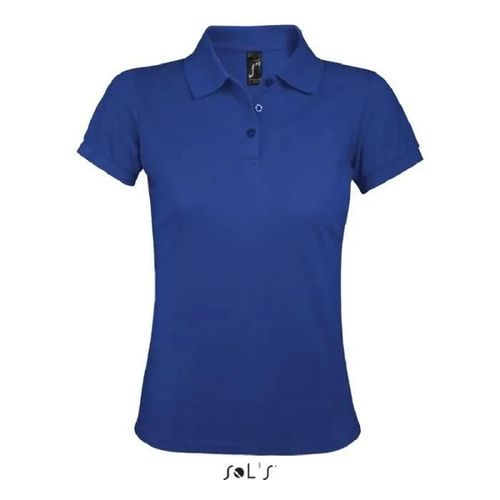 Polo Femme - Prime - Royal - Manches Courtes - 65% Polyester - 35% Coton Ringspun