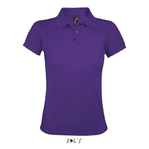 Polo Prime Femme Violet - S - Manches Courtes - Facile D'entretien