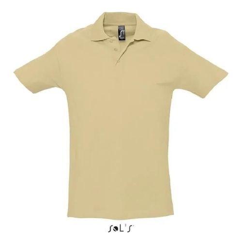 Polo Homme - Spring Ii - Beige - 100% Coton Peigné - Manches Courtes - Coupe Regular