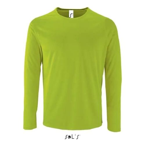 Teeshirt Running - Sol's - Sporty Lsl Homme Vert - Respirant - Taille 3xl