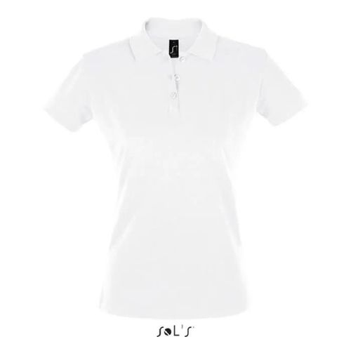 Polo Femme Blanc Sol's Perfect - Respirant - Manches Courtes