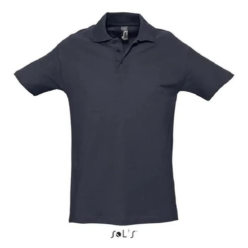 Polo Homme Bleu Marine Spring Ii - S - Manches Courtes - Maille Piquée 100% Coton Peigné Ringspun