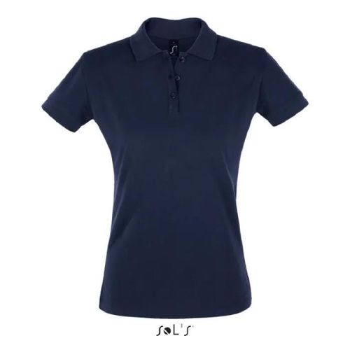 Polo Femme French Marine - Xl - Manches Courtes - Coupe Cintrée