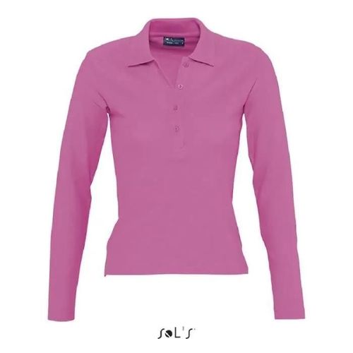 Polo Femme Rose Manches Longues - Podium
