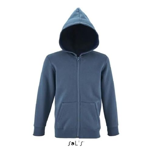 Veste Zippée À Capuche Enfant Tone Bleu Ardoise