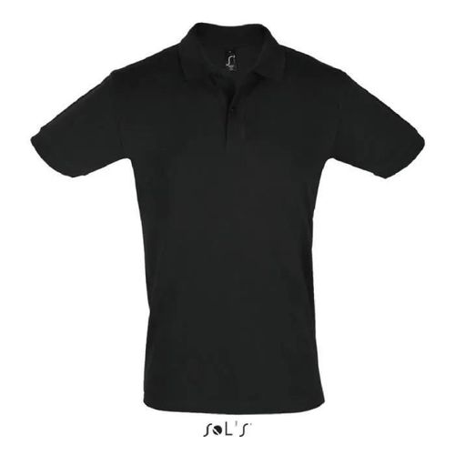 Polo - Perfect - Noir - 100% Coton - Manches Courtes - Col Polo